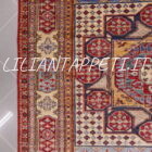 tappeto orientale kazak multicolore da salotto moderno in lana 210x156 cm