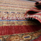 tappeto orientale moderno ziegler bakhtiari da salotto fondo multicolore disegno moharramat molto ricco lana su cotone 247x178 cm