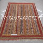 tappeto orientale moderno ziegler bakhtiari da salotto fondo multicolore disegno moharramat molto ricco lana su cotone 247x178 cm