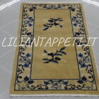 piccolo tappeto cinese fondo avorio periodo déco 121x61 cm