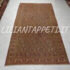 tappeto persiano dorokhsh antico con il disegno boteh da salotto 285x150 cm lana su cotone