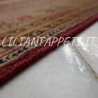 tappeto persiano dorokhsh antico con il disegno boteh da salotto 285x150 cm lana su cotone