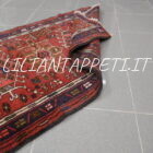 tappeto fondoletto persiano gharaje fondo rosso 183x73 cm