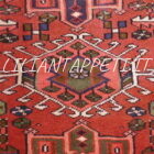 tappeto fondoletto persiano gharaje fondo rosso 183x73 cm