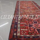 tappeto fondoletto persiano gharaje fondo rosso 183x73 cm