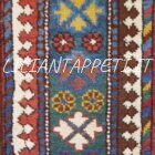 antico tappeto persiano kelardasht geometrico fondo rosso da salotto 224x131 cm