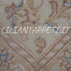 Scendiletto Persiano nain 9 fili misto seta fondo avorio 85x62 cm