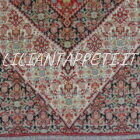 antico tappeto persiano senneh fondo avorio con motivi piccoli herati fine 800 203x136 cm
