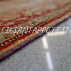 antico tappeto persiano senneh fondo avorio con motivi piccoli herati fine 800 203x136 cm