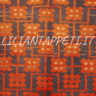 antico tappeto karakalpak uzbeco fondo blu giallo rosso da salotto 360x152 cm