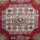 tappeto orientale moderno kazak fondo rosso da sala ed ingresso in lana 178x125 cm