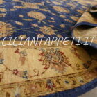 tappeto orientale ziegler blu da salotto in lana 237x170 cm