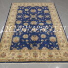 tappeto orientale ziegler blu da salotto in lana 237x170 cm