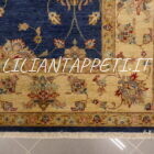 tappeto orientale ziegler blu da salotto in lana 237x170 cm