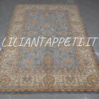 tappeto orientale ziegler celeste azzurro da salotto in lana 239x170 cm