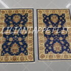 coppia scendiletti orientali ziegler color blu per camera da letto circa 120x80 cm