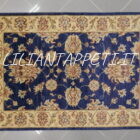 coppia scendiletti orientali ziegler color blu per camera da letto circa 120x80 cm
