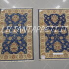 coppia scendiletti orientali ziegler color blu per camera da letto circa 120x80 cm