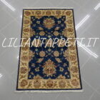 coppia scendiletti orientali ziegler color blu per camera da letto circa 120x80 cm