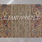 piccolo tappeto vivace orientale ziegler color grigio sabbia 125x84 cm