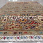piccolo tappeto vivace orientale ziegler color grigio sabbia 125x84 cm