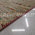 piccolo tappeto vivace orientale ziegler color grigio sabbia 125x84 cm