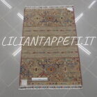 piccolo tappeto vivace orientale ziegler color grigio sabbia 125x84 cm