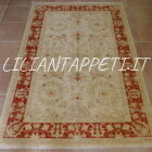 tappeto orientale ziegler fondo avorio da salotto in lana 179x122 cm
