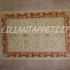 tappeto orientale ziegler fondo avorio da salotto in lana 179x122 cm
