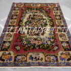 tappeto persiano bakhtiari gol farang da salotto in lana 227x167 cm