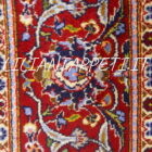 tappeto persiano keshan classico fondo blu da salotto in lana 241x148 cm