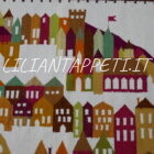 kilim polacco fatto a mano da salotto fondo chiaro in lana 238x127 cm
