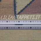 kilim polacco fatto a mano da salotto fondo chiaro in lana 195x155 cm