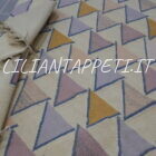 kilim polacco fatto a mano da salotto fondo chiaro in lana 195x155 cm