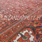 tappeto persiano malayer antico color ruggine da salotto 210x143 cm lana su cotone