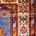 tappeto fondoletto kazak afghano fondo azzurro 182x63 cm