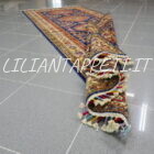 tappeto passatoia fondoletto kazak afghano blu 216x80 cm