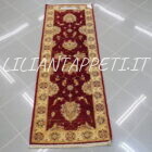 fondoletto passatoia fondo rosso bordeaux ziegler 182x63 cm