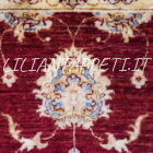 fondoletto passatoia fondo rosso bordeaux ziegler 182x63 cm
