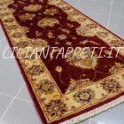 fondoletto passatoia fondo rosso bordeaux ziegler 182x63 cm