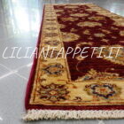 fondoletto passatoia fondo rosso bordeaux ziegler 182x63 cm