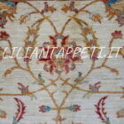 tappeto annodato orientale ziegler fondo avorio da salotto in lana 237x187 cm