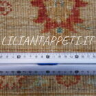 tappeto annodato orientale ziegler fondo avorio da salotto in lana 242x183 cm