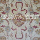 tappeto annodato orientale ziegler fondo avorio da salotto in lana 242x183 cm