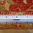 tappeto annodato orientale ziegler fondo avorio da salotto in lana 240x205 cm