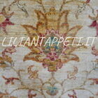 tappeto annodato orientale ziegler fondo avorio da salotto in lana 240x205 cm