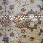 tappeto annodato orientale ziegler fondo avorio da salotto in lana 234x178 cm