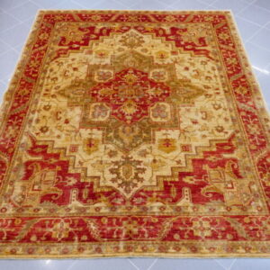 tappeto annodato orientale ziegler disegno heriz da salotto