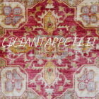 tappeto annodato orientale ziegler disegno heriz da salotto in lana 242x200 cm