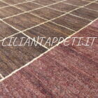 tappeto moderno gebbeh afghano decorativo fondo marrone da sala e salotto 294x200 cm in lana